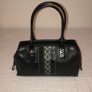 Timeless Black Leather Coach Bag